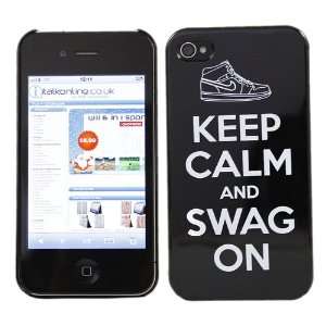  iTALKonline IMPERIAL BLACK CASE with WHITE TEXT KEEP CALM 