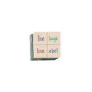  Live, Laugh, Love Wood Mounted Rubber Stamp Set (LL942 