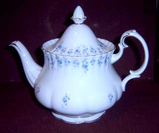 Royal Albert Blue Floral Memory Lane Teapot Tea Pot  