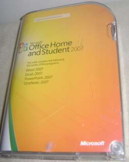 Microsoft Office Home And Student 2007 MS Word Excel PowerPoint 