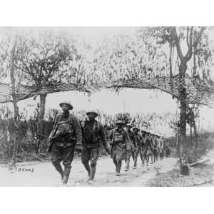  U.S. Army Infantry Troops Marching Northwest of Verdun 