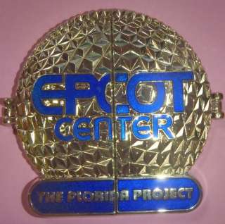 DISNEY PIN Florida Project LE 500 Epcot Jumbo Pin With Walt & Figment 