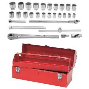    29TB 29 Piece 3/4 Inch Drive Socket and Drive Tool Set with Tool Box