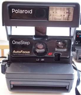 Polaroid One Step Close up 600 Film Camera and One Step Auto Focus 