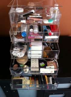 Acrylic Makeup Organizer,Clear Cube,w/Drawers Organizer  