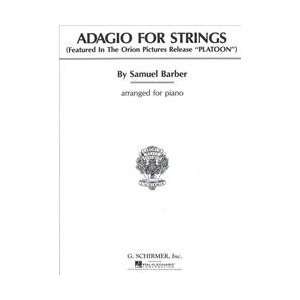  G. Schirmer Adagio for Strings (Standard): Musical 