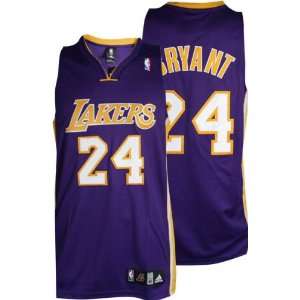 Kobe Bryant Purple adidas NBA Authentic Los Angeles Lakers Jersey 