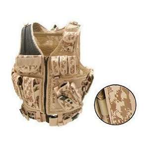  Airsoft Deluxe Tactical Vest DIGITAL (Desert Digital Camo 