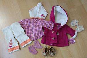 AMERICAN GIRL BITTY BABY HARVEST PLAID/TOGGLE COAT SETS  