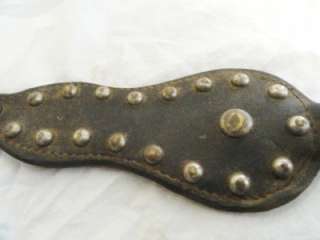 Antique Horse Harness Spreader Celluloid Brass Leather Western 