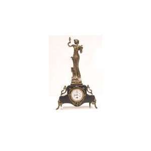   at Mirror Antique Style Marble & Bronze Mantel Clock: Home & Kitchen