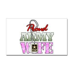  Sticker (Rectangle) Proud Army Wife: Everything Else