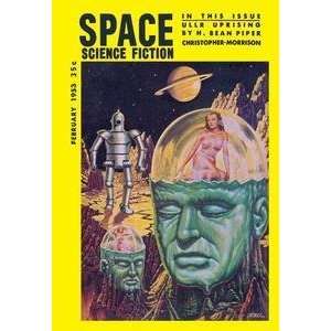  Vintage Art Space Science Fiction, February 1853   02088 1 