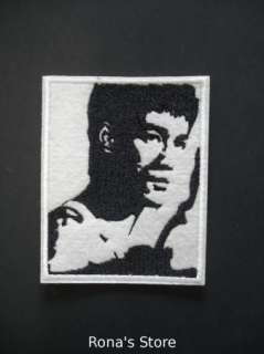 Embroidered BRUCE LEE Martial Arts Iron On Patch Motif Applique Sew On 
