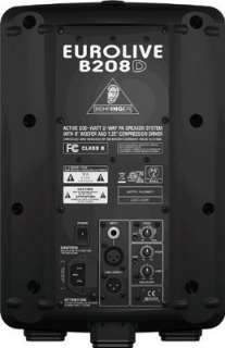 Behringer Eurolive B208D Active Powered 200W 2 Way PA Speaker 8 