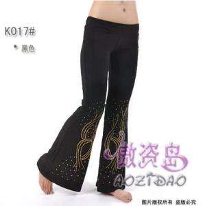 New Belly Dance Pants with gold beads sequins 5color  
