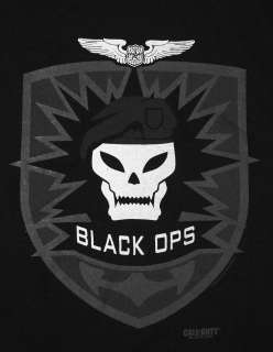 Call of Duty Black Ops Skull Logo Video Game T Shirt Tee  