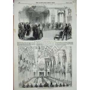  1850 Banquet Egyptian Hall Mansion House Exhibition