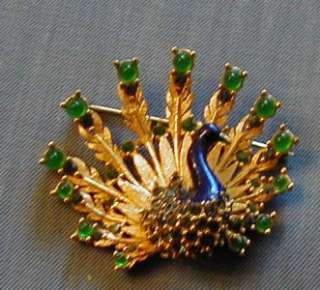 BOUCHER NUMBERED AND SIGNED PEACOCK PIN  