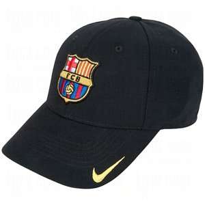 FC Barcelona Black Nike Swoosh Stretch Fit Hat  Sports 