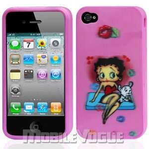  3D Polymer Case IPHONE 4/4S Betty Boop Pink 3DPSC IPHONE4 