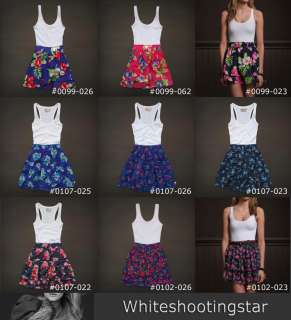 NEW Hollister HCO Womens Summer Bleach Floral Sun Dress Size:XS,S,M,L 