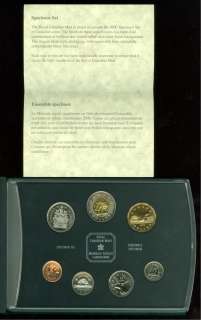 2000 Royal Canadian Mint Specimen Coin Set MINT in Box  