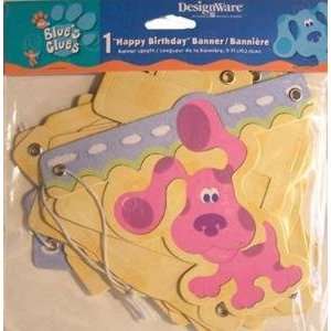 HINGED PARTY BANNER BLUES CLUES 1ST BIRTHDAY Toys & Games