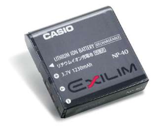 ORIGINAL CASIO Li ion NP 40 Battery for Exilim Digital Cameras np40 