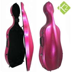 Eastman K2 Carbon Fibre 4/4 Cello Hard Case, Pink NEW  