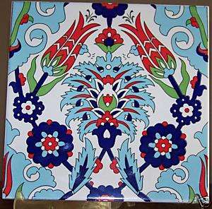 x8 Turkish/Ottoman Tulip China/Ceramic Tile  