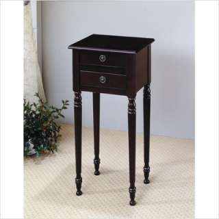   Home Clyde Hill 2 Drawer Telephone Stand in Cherry 900933  