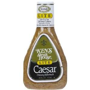 Kens Lite Caesar Dressing 16 OZ:  Grocery & Gourmet Food