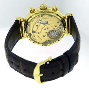   Mens IWC Da Vinci Tourbillon 18K Gold Perpetual Calendar Chrono Watch