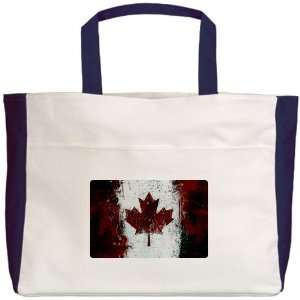   Beach Tote Navy Canadian Canada Flag Painting HD: Everything Else