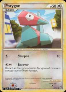 4x HSTR # 73 Porygon Common Pokemon Card HS Triumphant  