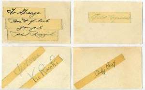 NY YANKEES 1950s signed card collection  