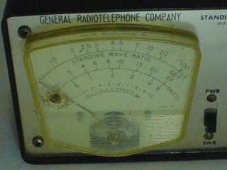 General Radiotelephone Company STANDING WAVE RATIO BRIDGE WATTMETER 