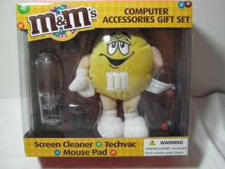 YELLOW M&Ms COMPUTER ACCESSORIES GIFT SET NEW IN BOX  