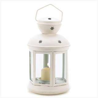   candle lantern gets a fresh contemporary look with matte white finish