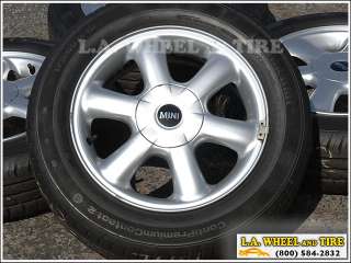 Set of 4 Mini Cooper 15 OEM Wheels Rims + Continental Tires  