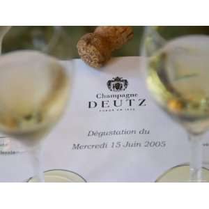 Glasses of Champagne for Tasting at Champagne Deutz, Ay, Vallee De La 