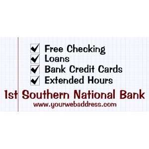 3x6 Vinyl Banner   Free Checking Account: Everything Else