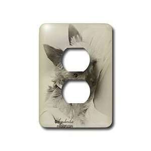  Milas Art Dogs   Chihuahua   Light Switch Covers   2 plug 