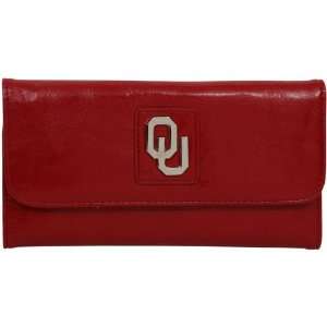   NCAA Oklahoma Sooners Ladies Crimson Clutch Wallet: Sports & Outdoors
