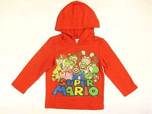 Super Mario Bros.☆ Officially Licensed ☆ Red Hoodie Sweatshirt 