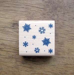 Decorative Stamps Rubber Stamp_Snow flake background  