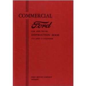  1933 FORD COMMERCIAL CAR TRUCK Owners Manual User Guide 