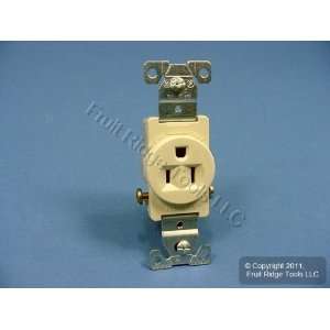  10 Cooper Ivory COMMERCIAL Single Outlet Receptacles 15A 