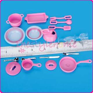 Lots 40pc Kitchen Dishes Utensils Accessory for Barbie  
